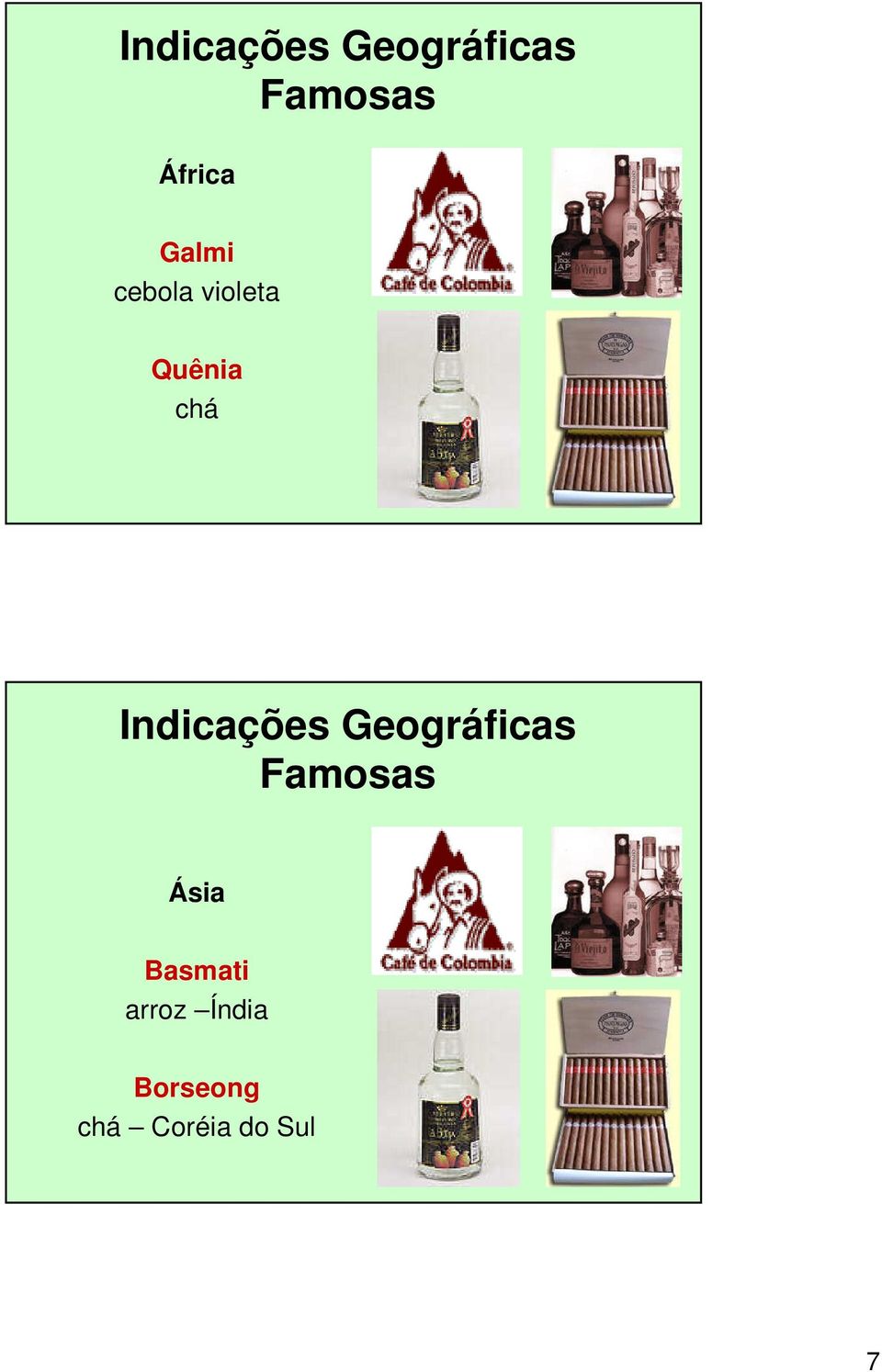 Indicações Geográficas Famosas Ásia