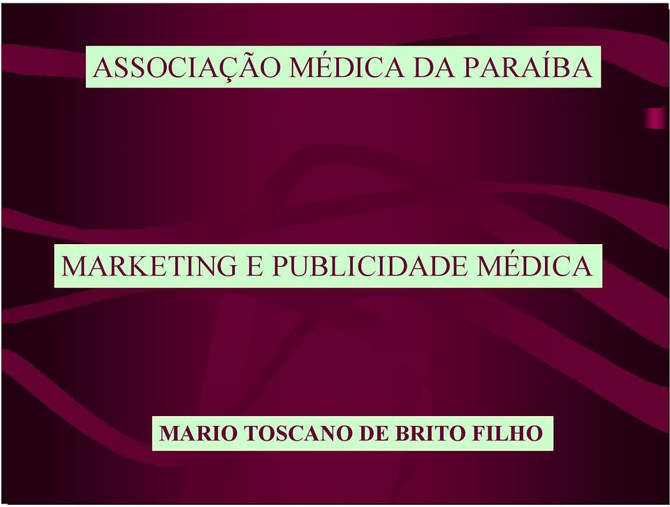 PUBLICIDADE MÉDICA