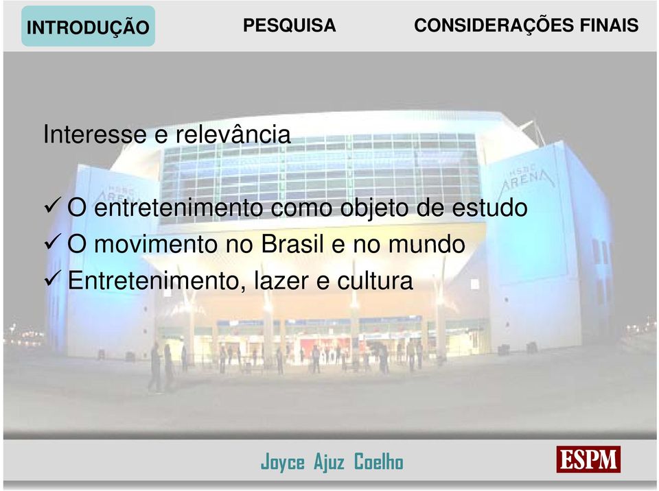 estudo O movimento no Brasil e