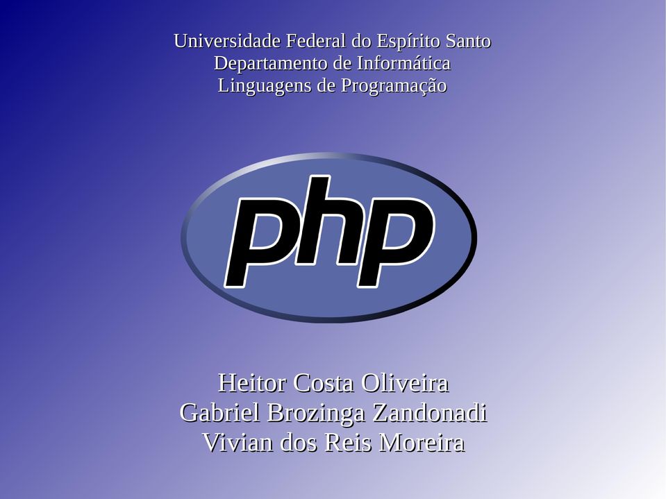Programação Heitor Costa Oliveira Gabriel