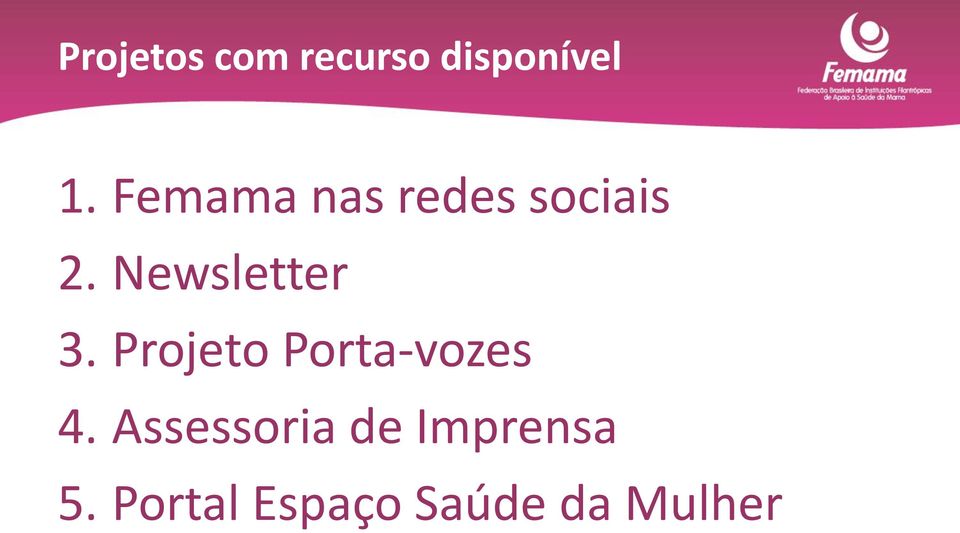 Newsletter 3. Projeto Porta-vozes 4.