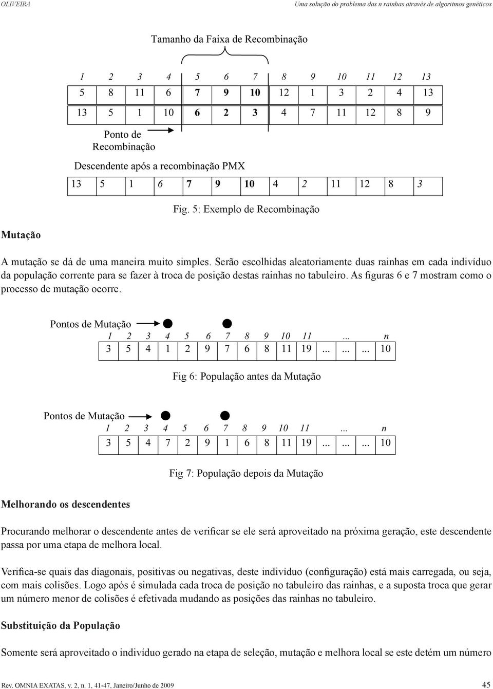 As figuras 6 e 7 mostram como o processo de mutação ocorre.