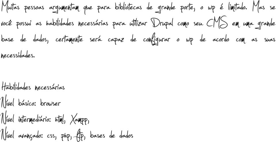 base de dados, certamente será capaz de configurar o wp de acordo com as suas necessidades.