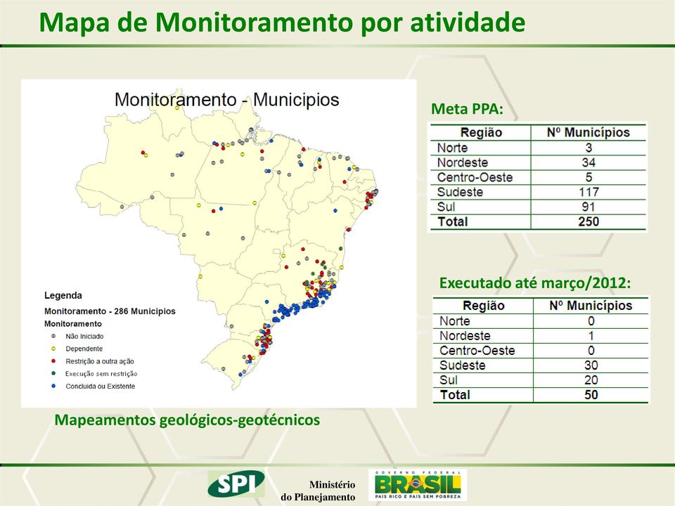 Executado até março/2012: