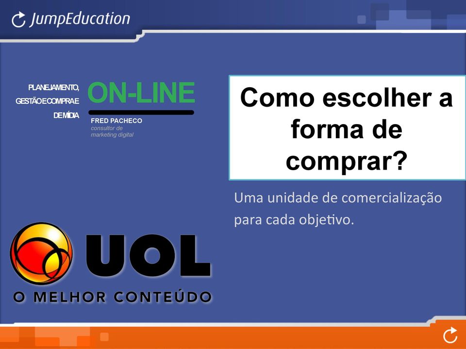 escolher a forma de comprar?