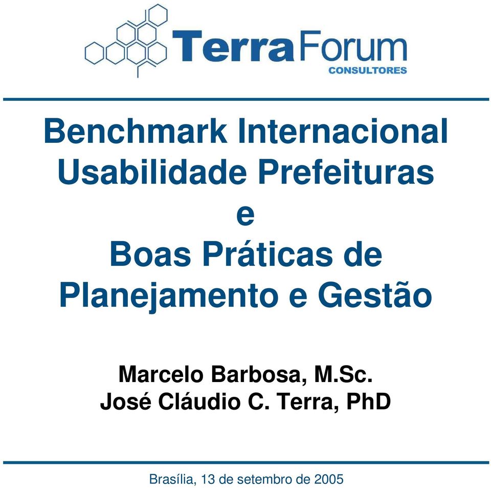 Planejamento e Gestão Marcelo Barbosa, M.