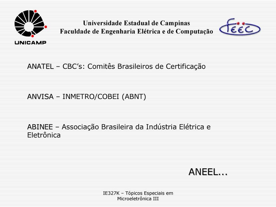 (ABNT) ABINEE Associação Brasileira