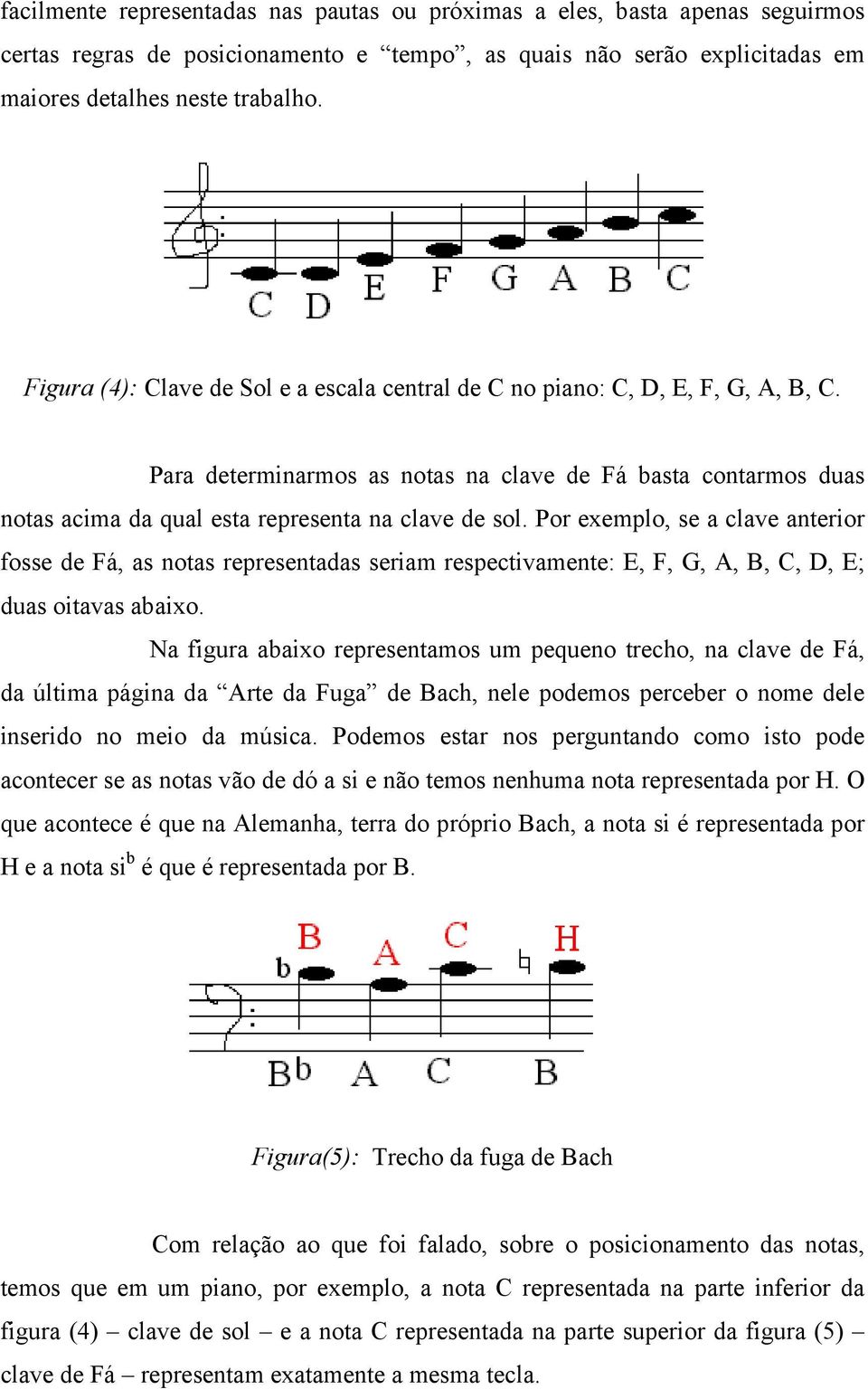 Por exemplo, se a clave anterior fosse de Fá, as notas representadas seriam respectivamente: E, F, G, A, B, C, D, E; duas oitavas abaixo.
