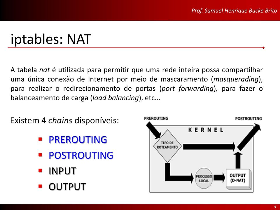 realizar o redirecionamento de portas (port forwarding), para fazer o balanceamento de