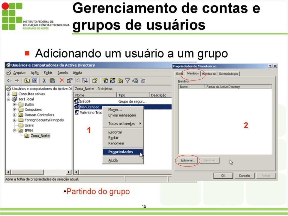 um grupo 1 2