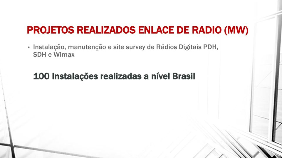 survey de Rádios Digitais PDH, SDH e