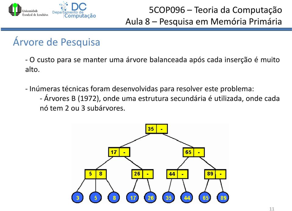 - Inúmeras técnicas foram desenvolvidas para resolver este