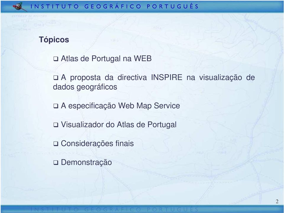 geográficos A especificação Web Map Service
