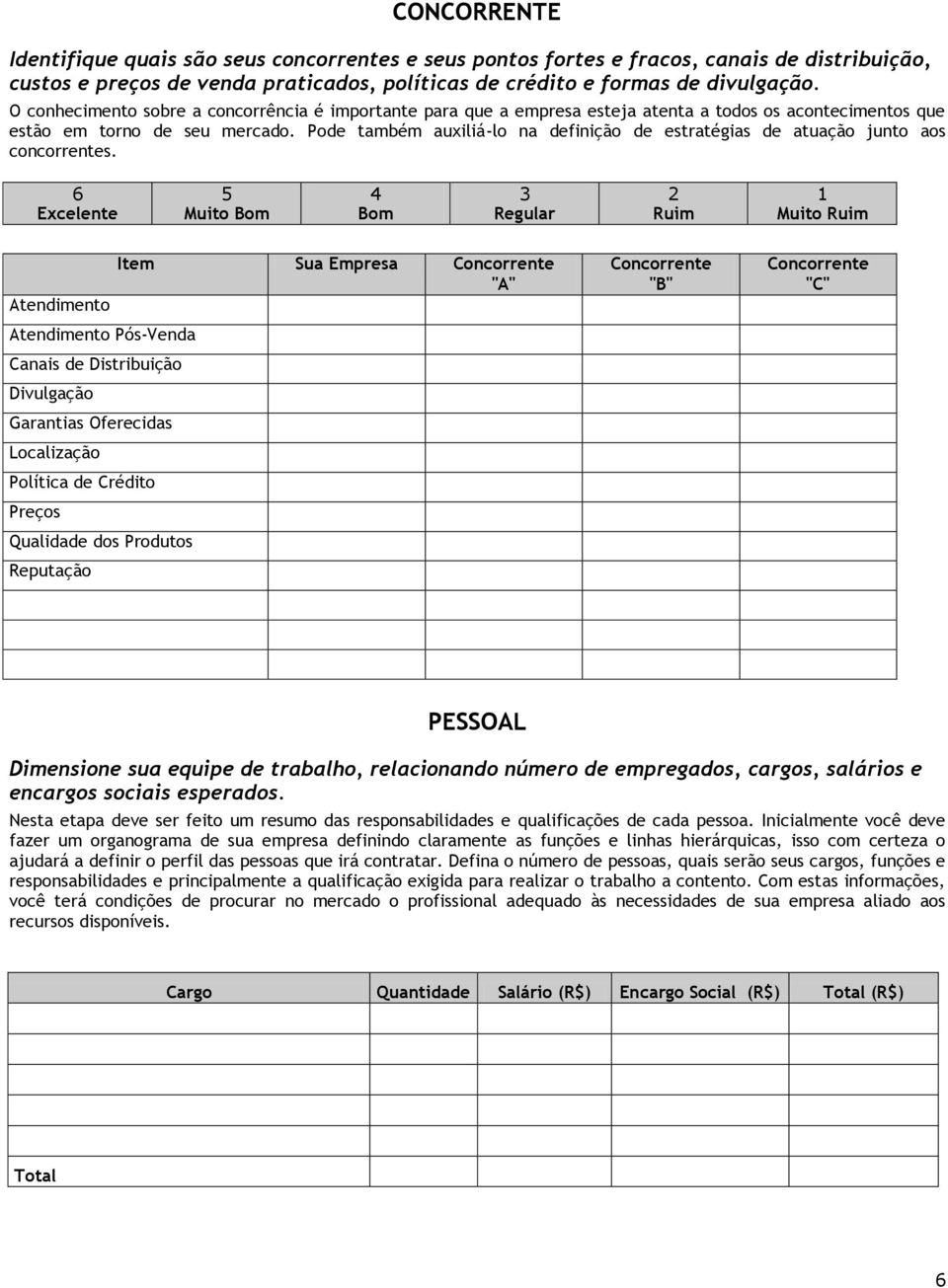 Pode também auxiliá-lo na definição de estratégias de atuação junto aos concorrentes.