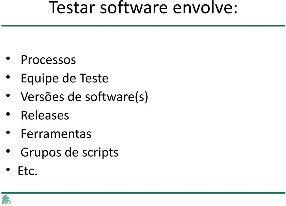 Versões de software(s)