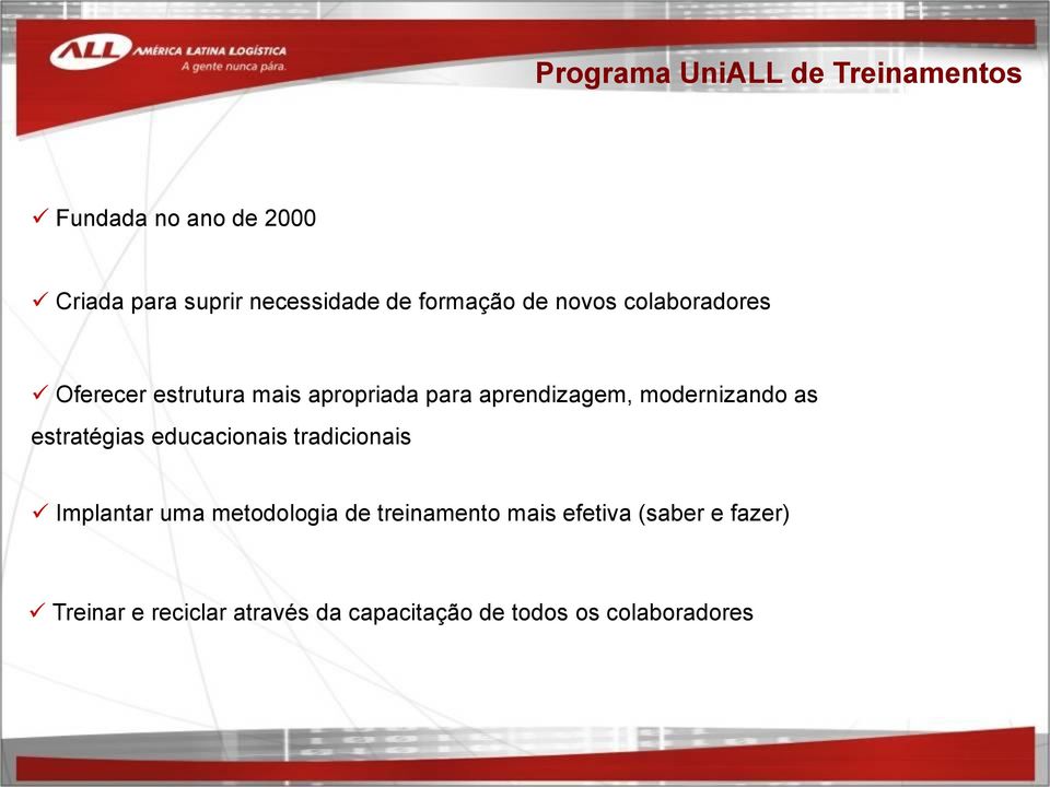 modernizando as estratégias educacionais tradicionais Implantar uma metodologia de