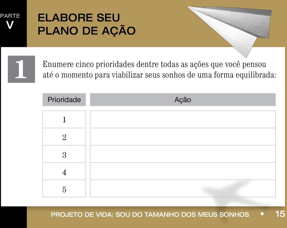 viabilizar seus sonhos de uma forma equilibrada: Prioridade