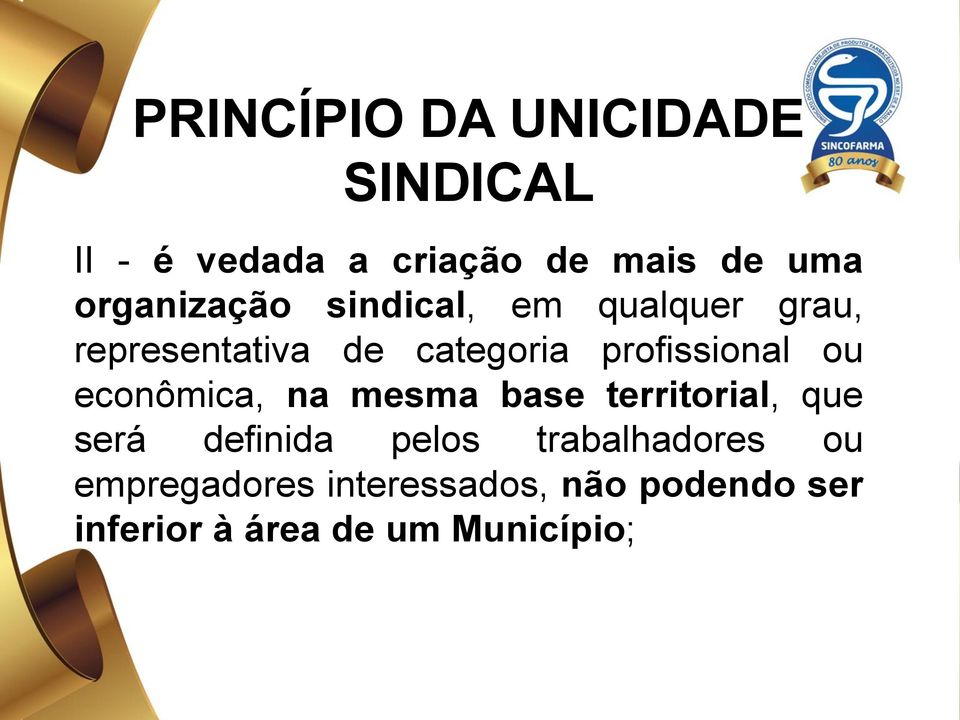 profissional ou econômica, na mesma base territorial, que será definida pelos