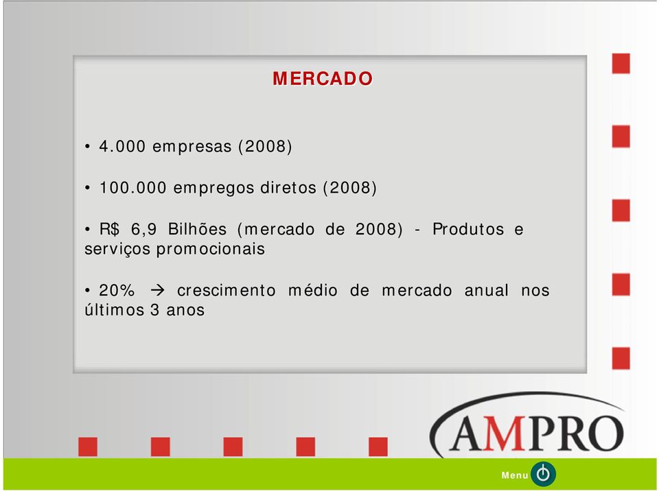 (mercado de 2008) - Produtos e serviços