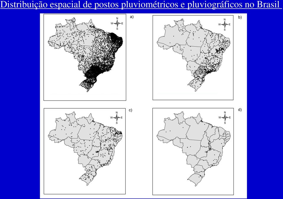 pluviométricos e