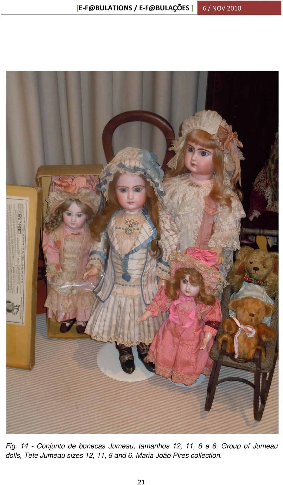 Group of Jumeau dolls, Tete Jumeau