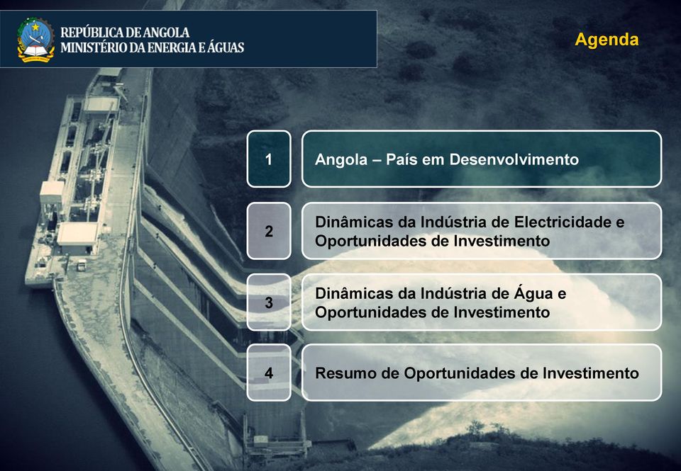 Indústria de Água e Oportunidades de Investimento 4 Resumo de