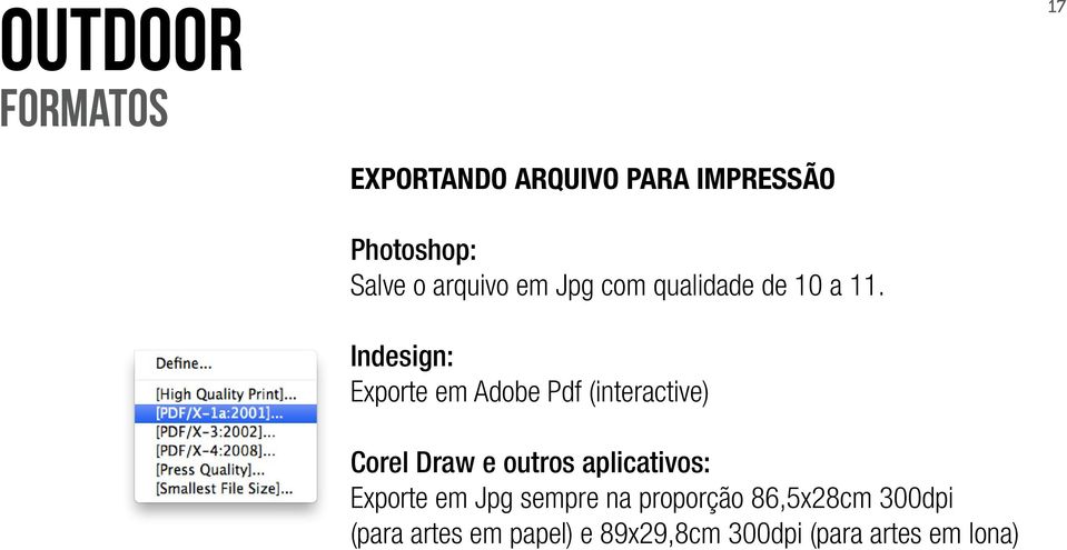 Indesign: Exporte em Adobe Pdf (interactive) Corel Draw e outros