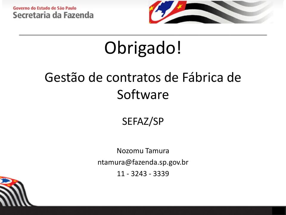 Fábrica de Software SEFAZ/SP