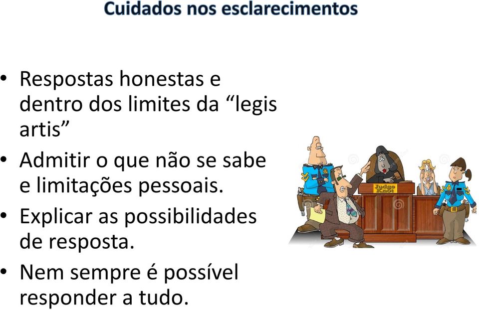 limitações pessoais.