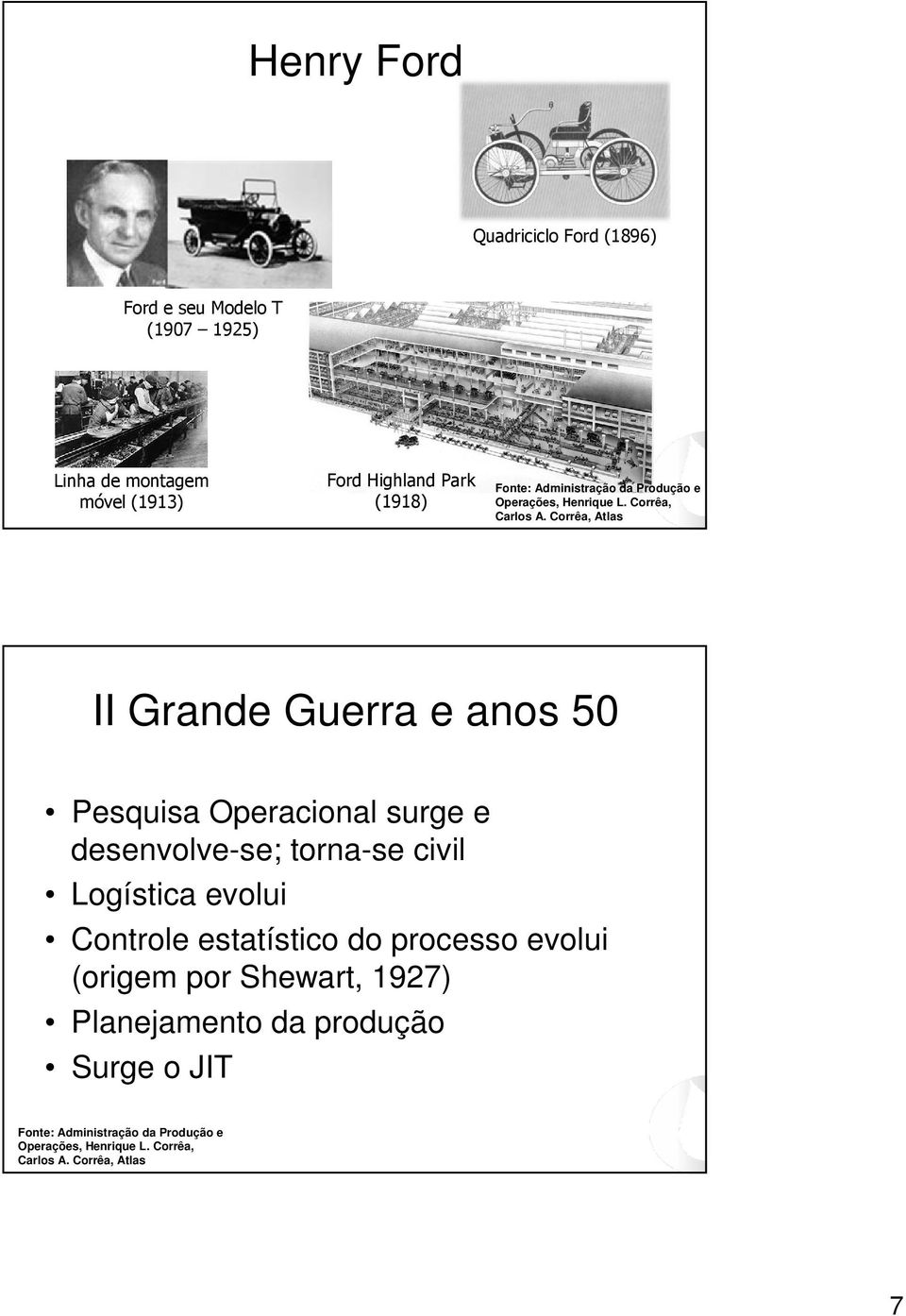 desenvolve-se; torna-se civil Logística evolui Controle