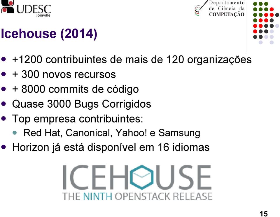Quase 3000 Bugs Corrigidos Top empresa contribuintes: Red