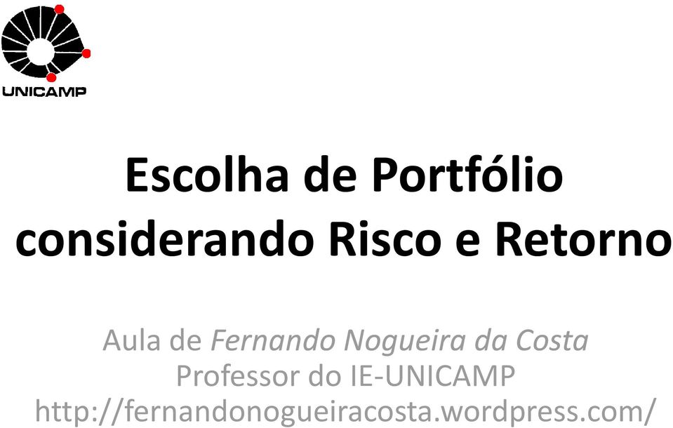 Fernando Nogueira da Costa Professor do