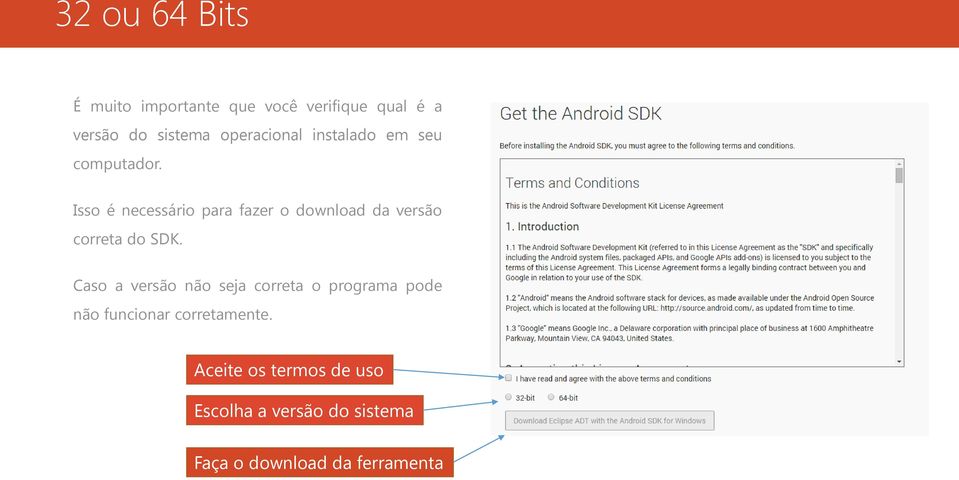 Isso é necessário para fazer o download da versão correta do SDK.