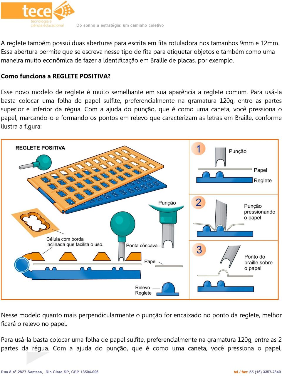 Como funciona a REGLETE POSITIVA? Esse novo modelo de reglete é muito semelhante em sua aparência a reglete comum.