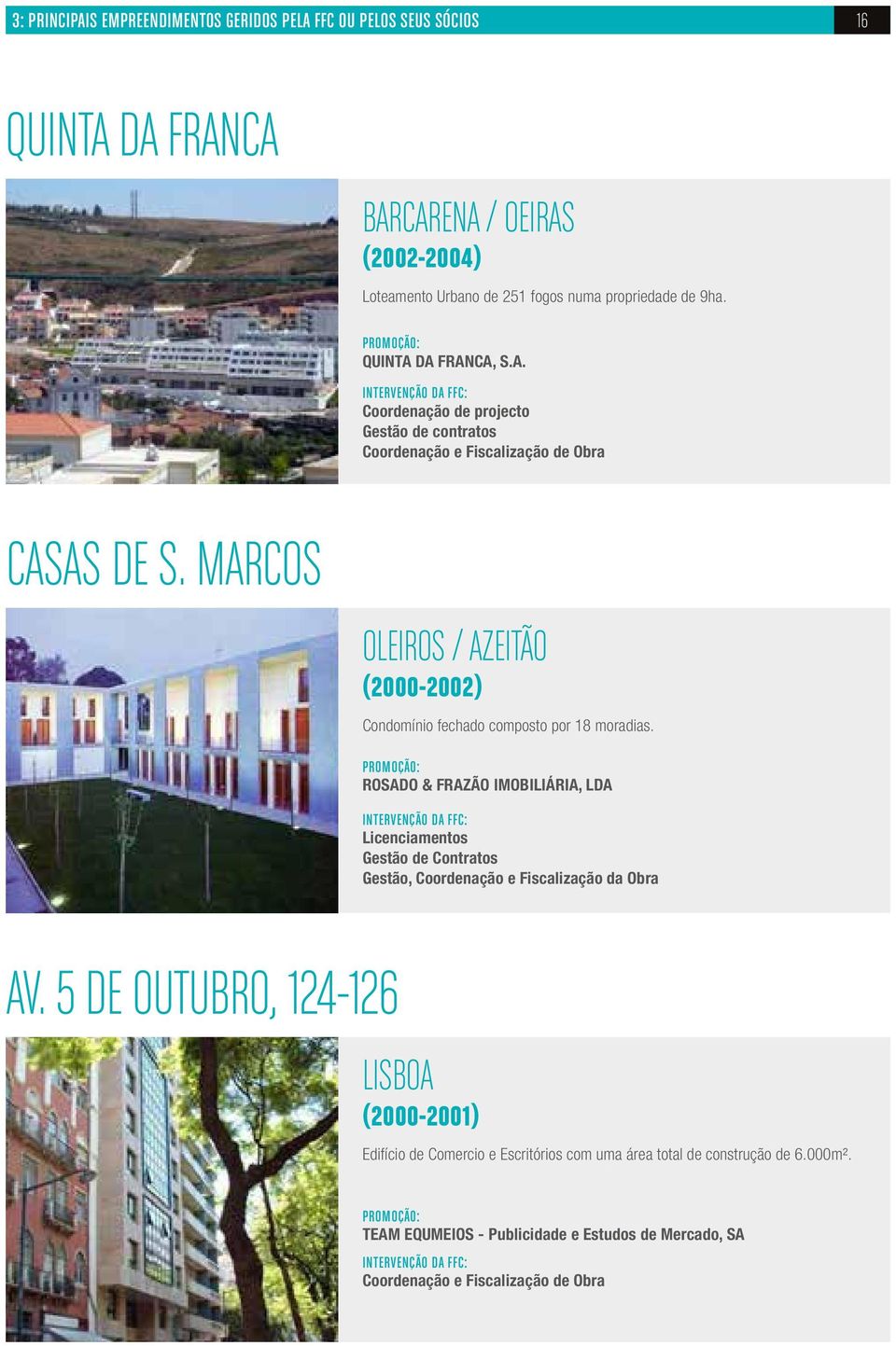 MARCOS OLEIROS / AZEITÃO (2000-2002) Condomínio fechado composto por 18 moradias.