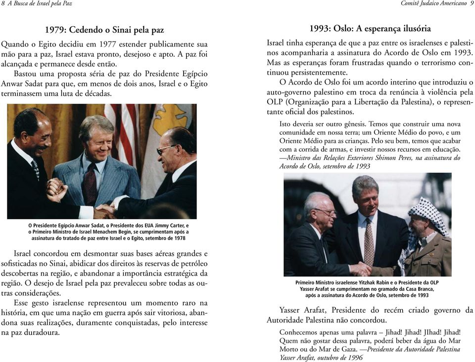 1993: Oslo: A esperança ilusória Israel tinha esperança de que a paz entre os israelenses e palestinos acompanharia a assinatura do Acordo de Oslo em 1993.