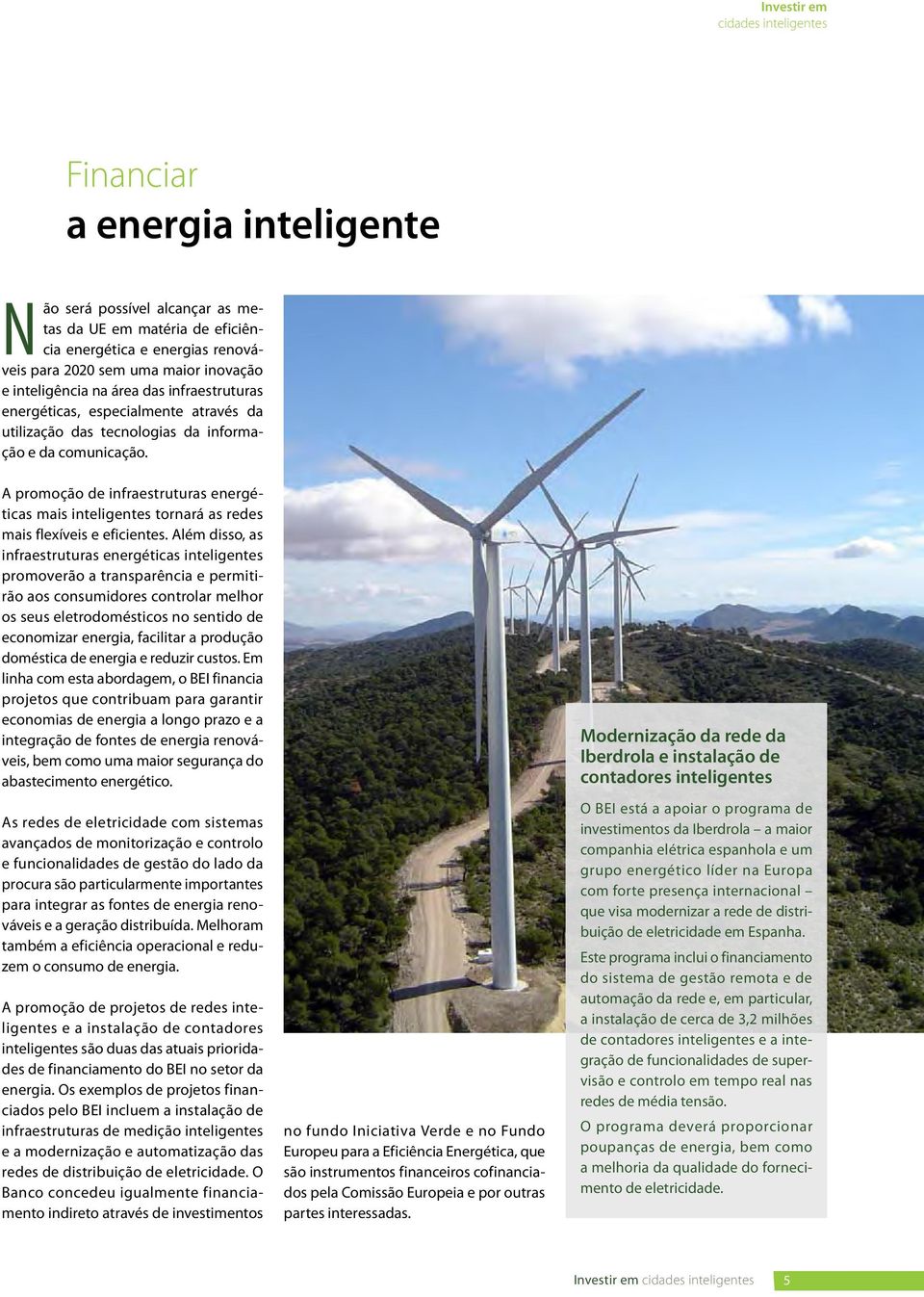 A promoção de infraestruturas energéticas mais inteligentes tornará as redes mais flexíveis e eficientes.