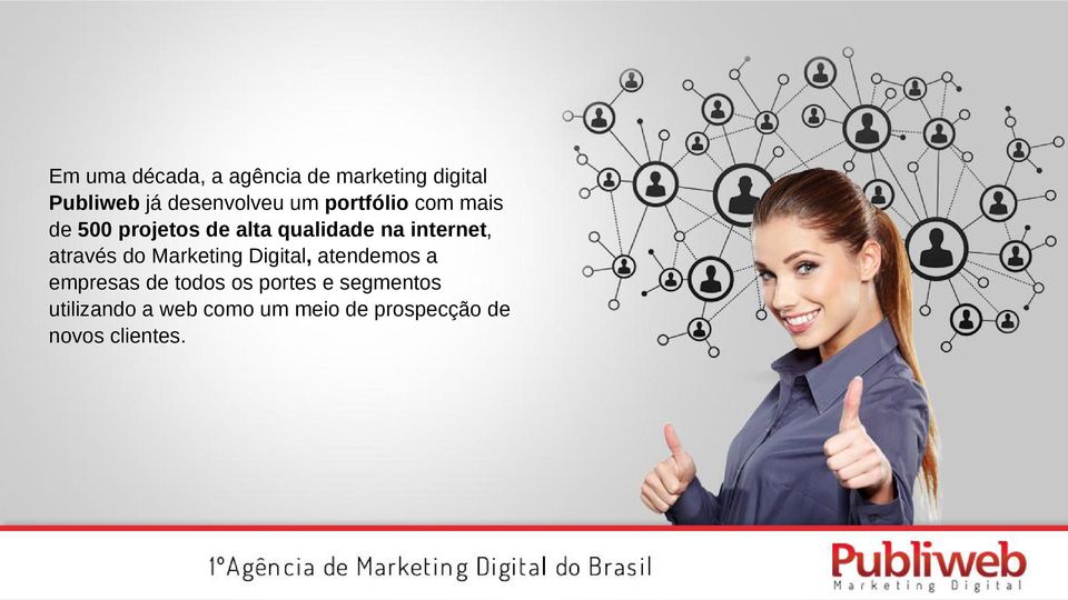 através do Marketing Digital, atendemos a empresas de todos os portes