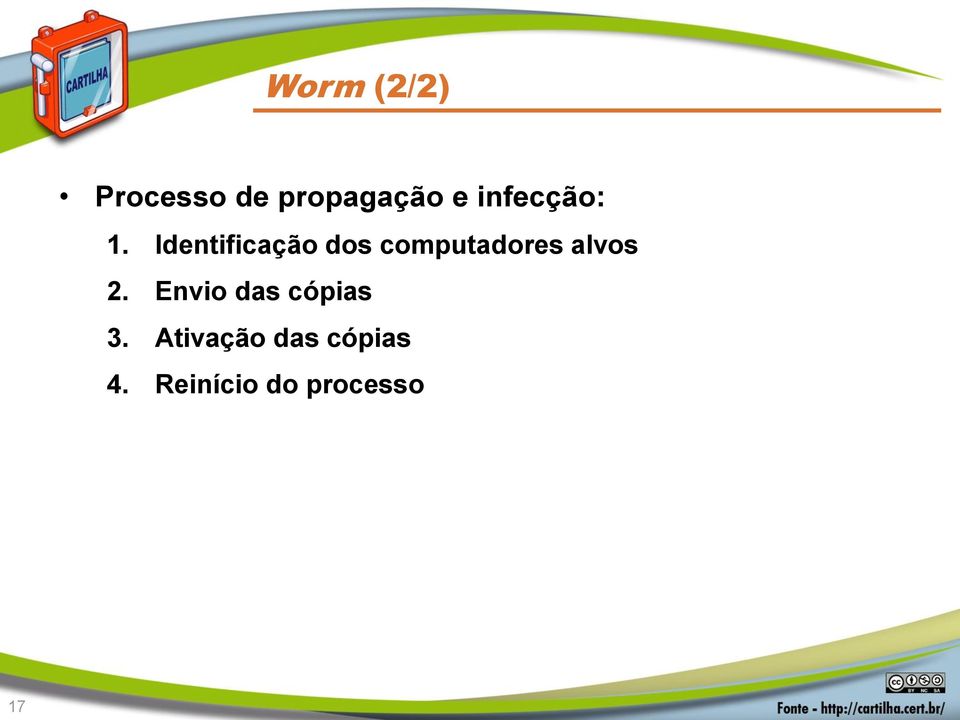 Identificação dos computadores alvos 2.