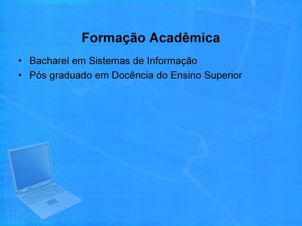 Informação Pós graduado