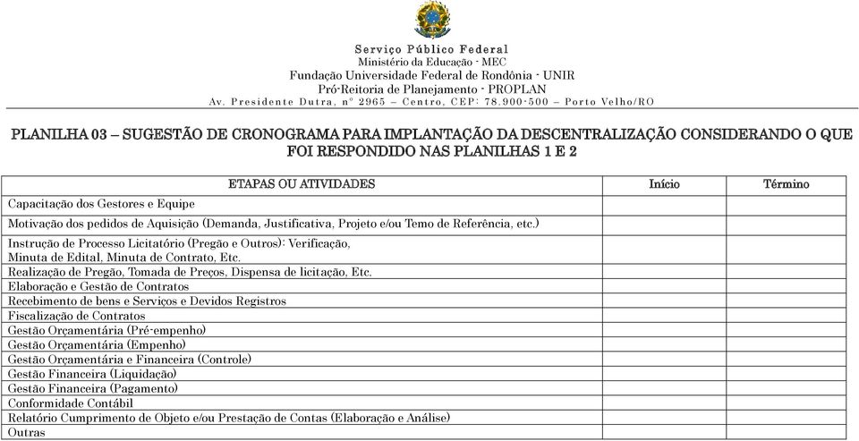 ) Instrução de Processo Licitatório (Pregão e Outros): Verificação, Minuta de Edital, Minuta de Contrato, Etc. Realização de Pregão, Tomada de Preços, Dispensa de licitação, Etc.