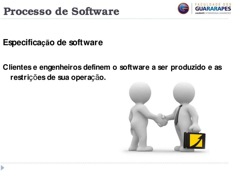 definem o software a ser