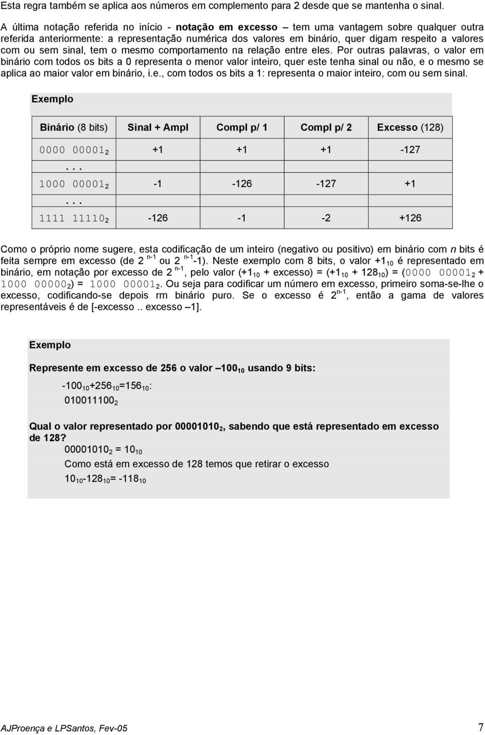 com ou sem sinal, tem o mesmo comportamento na relação entre eles.