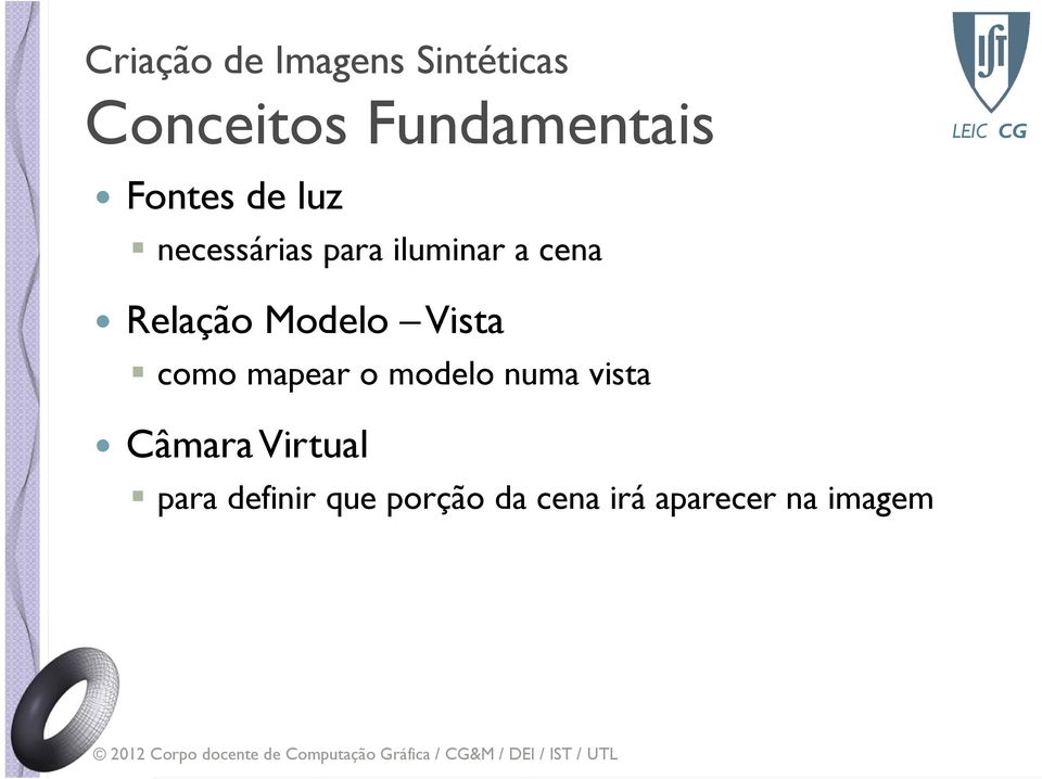 Modelo Vista como mapear o modelo numa vista Câmara