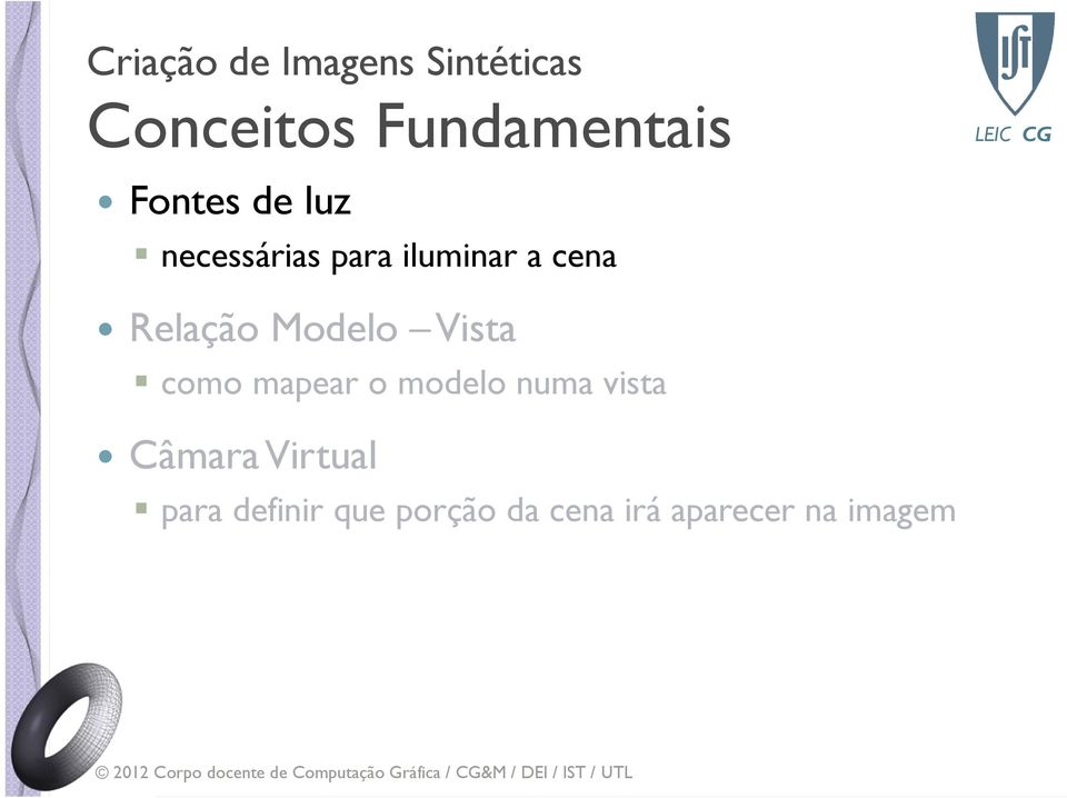 Modelo Vista como mapear o modelo numa vista Câmara