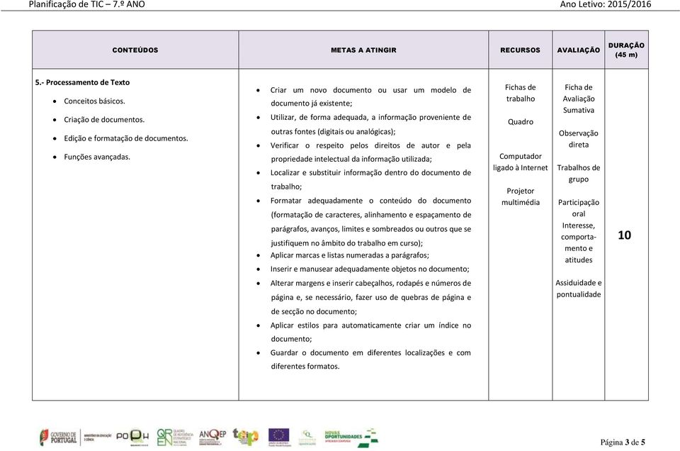 propridad intlctual da informação utilizada; Localizar substituir informação dntro do documnto d ; Formatar adquadamnt o contúdo do documnto (formatação d caractrs, alinhamnto spaçamnto d parágrafos,