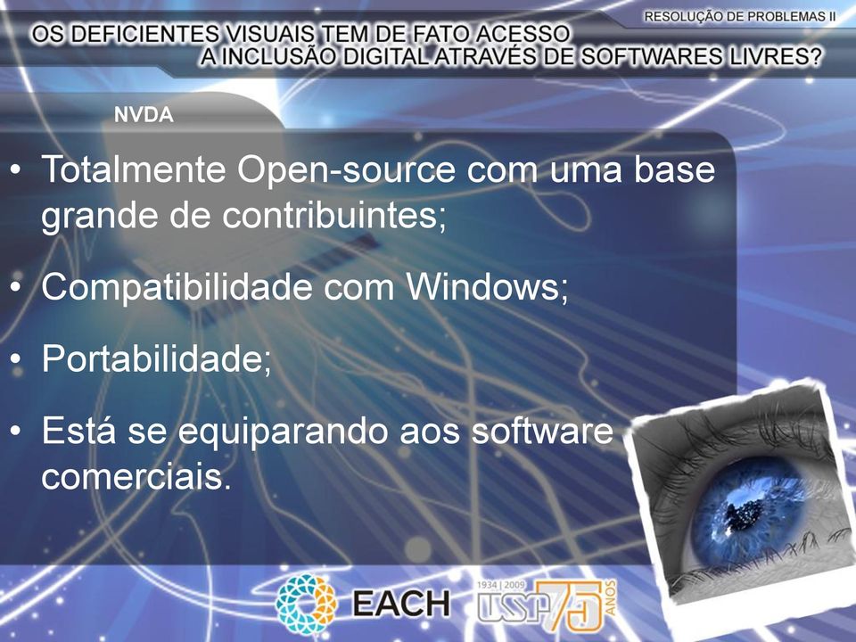 Compatibilidade com Windows;