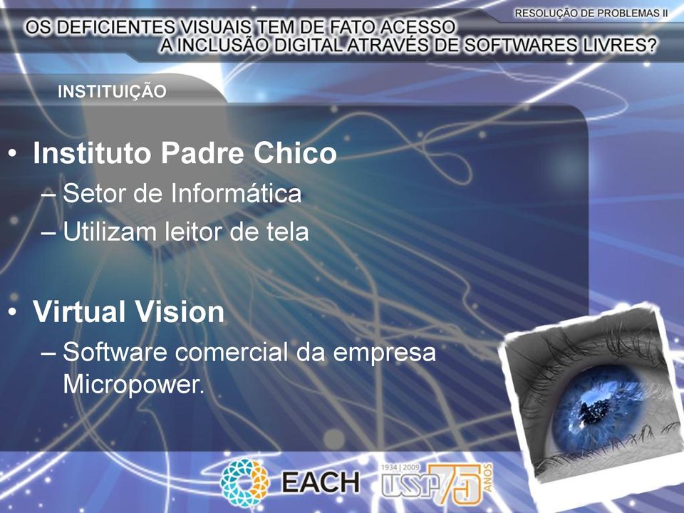 leitor de tela Virtual Vision