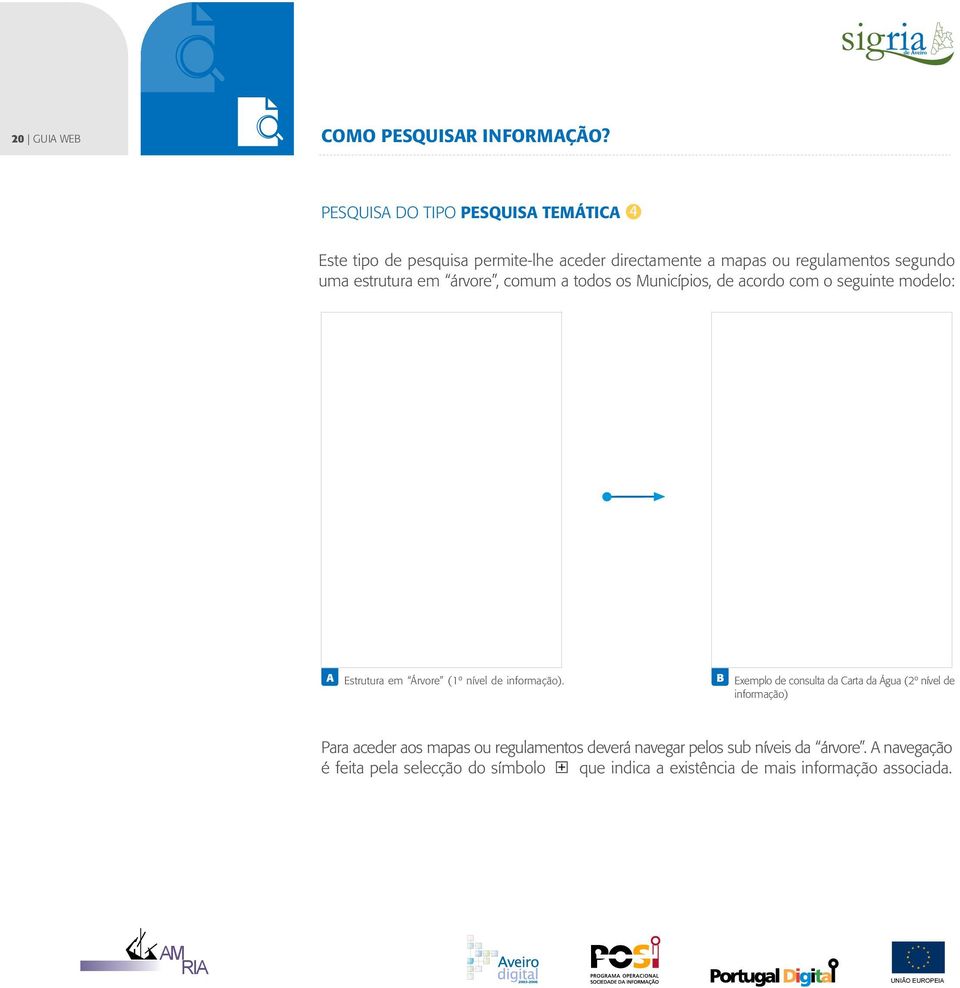 estrutura em árvore, comum a todos os Municípios, de acordo com o seguinte modelo: A Estrutura em Árvore (1º nível de informação).