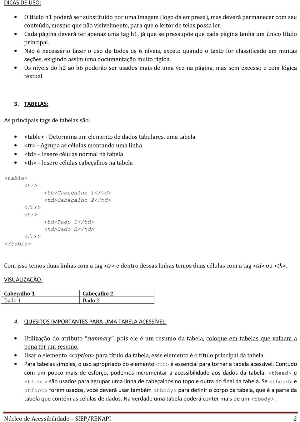 Não é necessário fazer o uso de todos os 6 níveis, exceto quando o texto for classificado em muitas seções, exigindo assim uma documentação muito rígida.